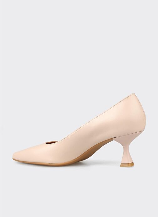 Pudra Deri Kadın Stiletto - Görsel 4