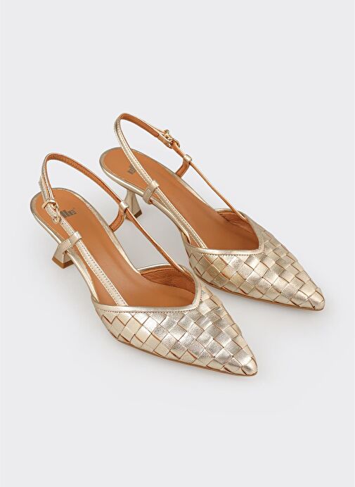 Gold Deri Kadın Günlük Ayakkabı - Görsel 3