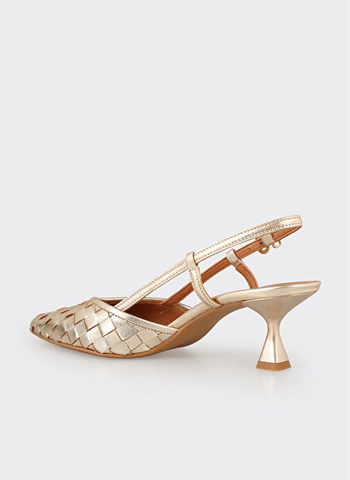 Gold Deri Kadın Günlük Ayakkabı - Görsel 4