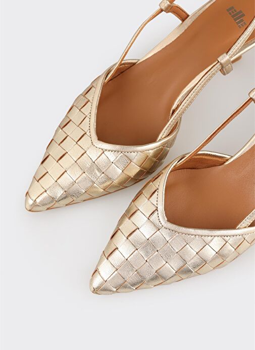 Gold Deri Kadın Günlük Ayakkabı - Görsel 5
