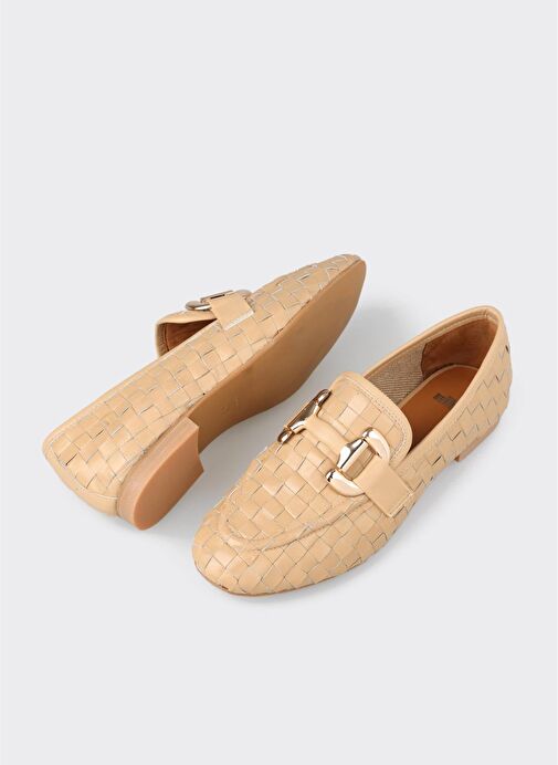 Naturel Deri Kadın Günlük Ayakkabı - Görsel 4