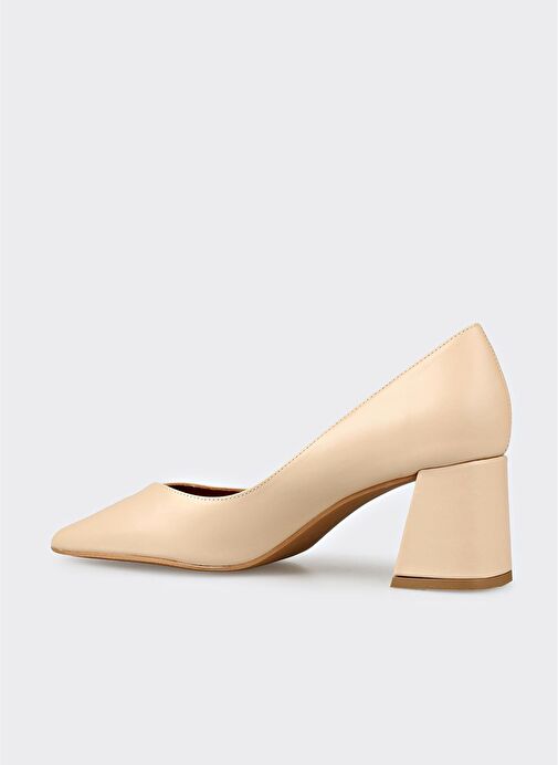 Naturel Deri Kadın Stiletto - Görsel 4