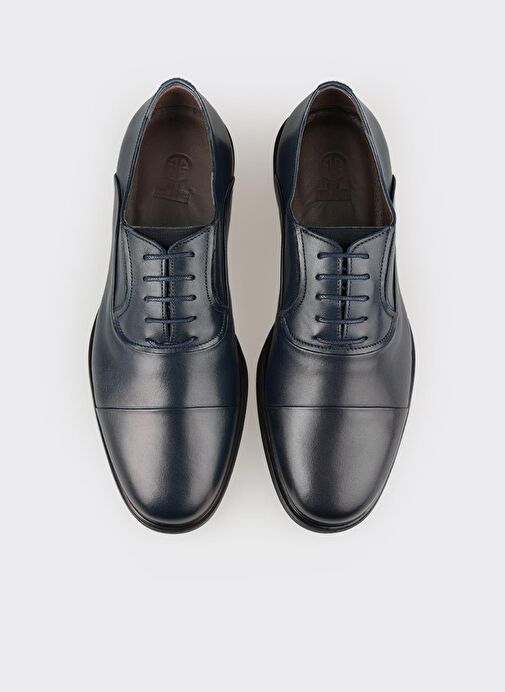 Lacivert Deri Erkek Klasik Ayakkabı - Görsel 5