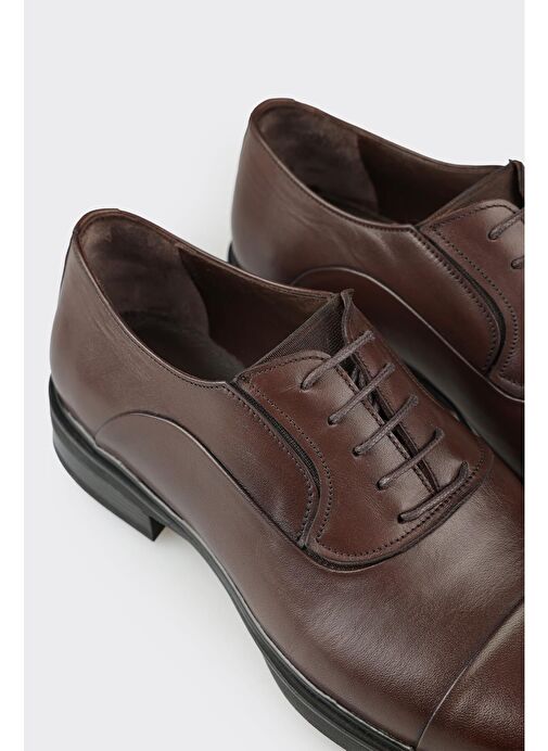 Kahve Deri Erkek Klasik Ayakkabı - Görsel 6