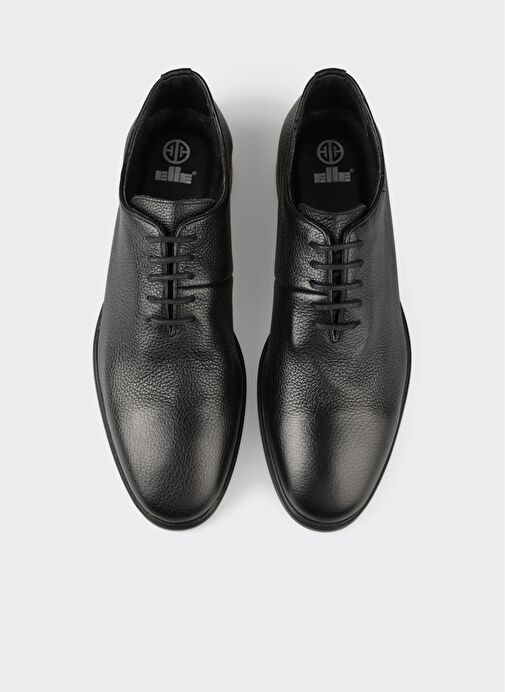Siyah Deri Erkek Günlük Ayakkabı - Görsel 5