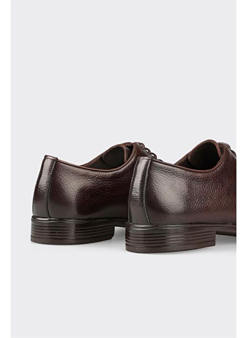 Kahve Deri Erkek Günlük Ayakkabı - Görsel 6