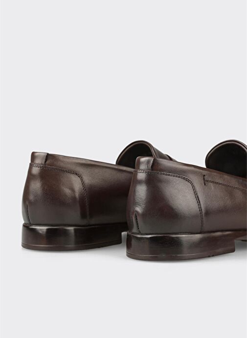 Kahve Deri Erkek Klasik Ayakkabı - Görsel 10