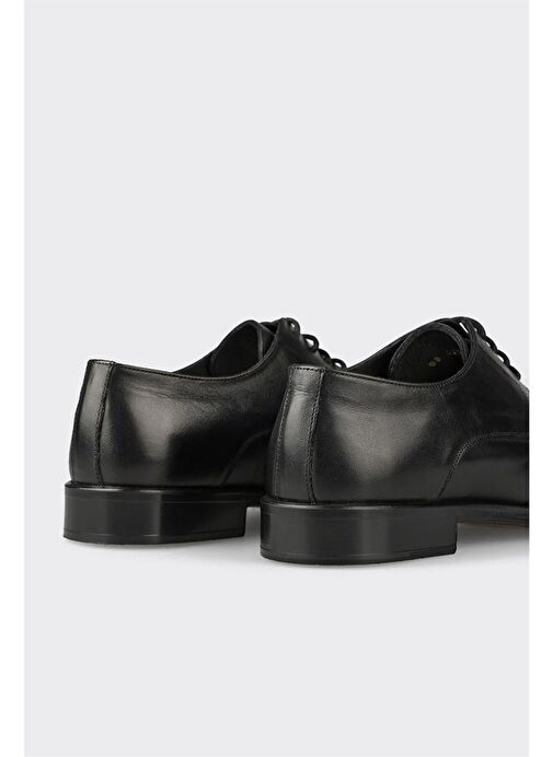 Siyah Deri Erkek Klasik Ayakkabı - Görsel 6