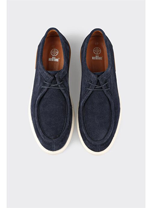 Lacivert Deri Erkek Günlük Ayakkabı - Görsel 5