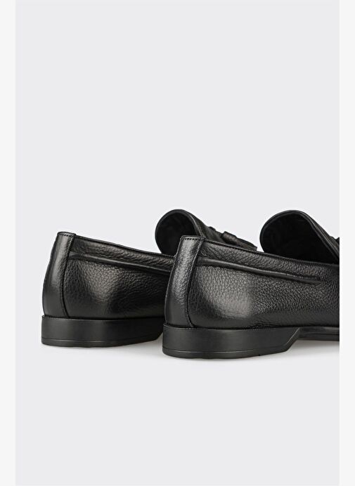 Siyah Deri Erkek Günlük Ayakkabı - Görsel 6