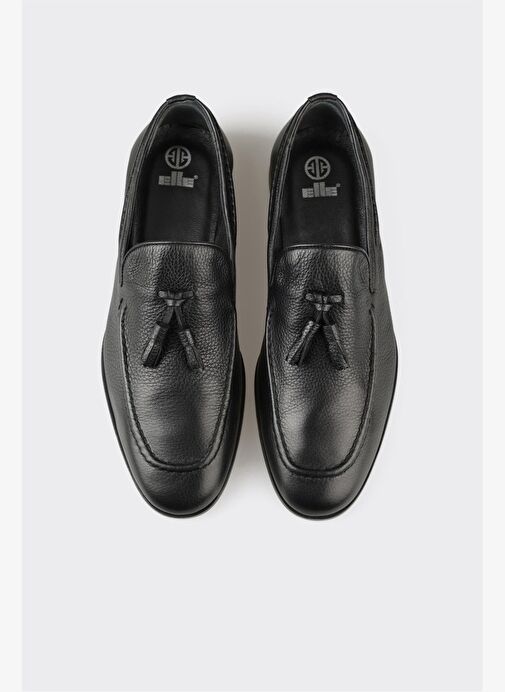Siyah Deri Erkek Günlük Ayakkabı - Görsel 5