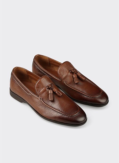 Taba Deri Erkek Günlük Ayakkabı - Görsel 3