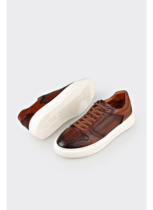 Taba Deri Erkek Spor Ayakkabı - Görsel 4