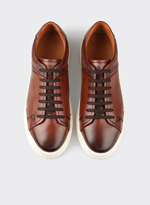 Taba Deri Erkek Günlük Ayakkabı - Görsel 5