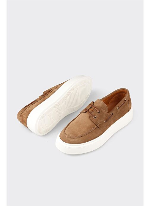 Taba Deri Erkek Günlük Ayakkabı - Görsel 4