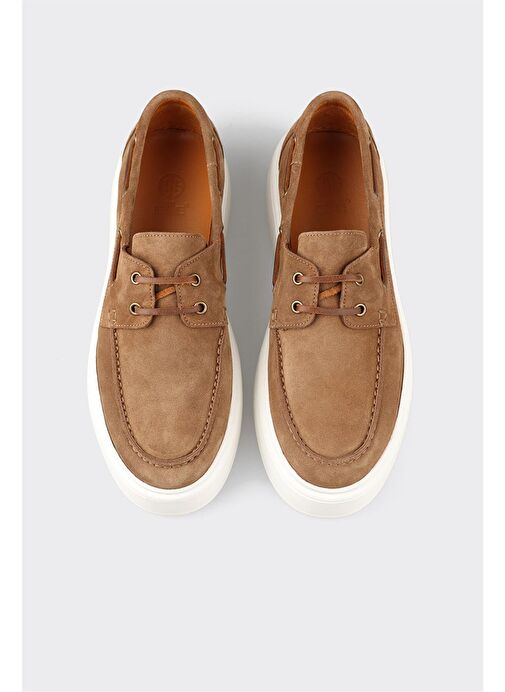 Taba Deri Erkek Günlük Ayakkabı - Görsel 5