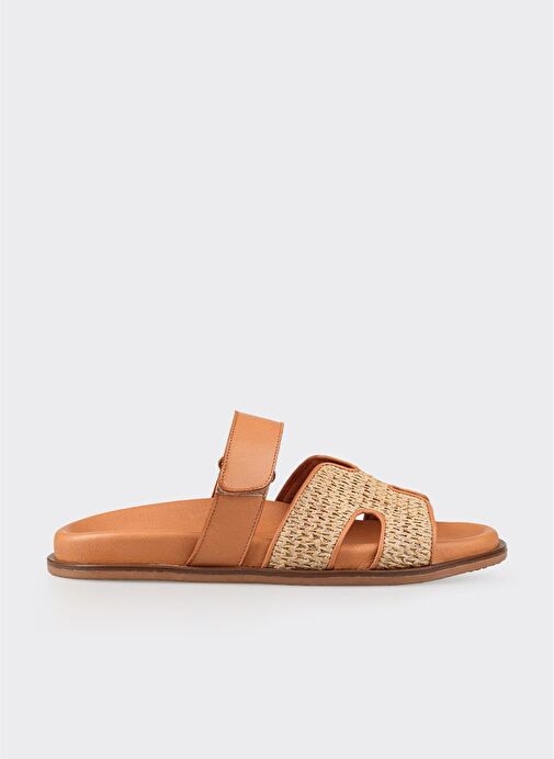 Naturel Kadın Düz Terlik - Görsel 2