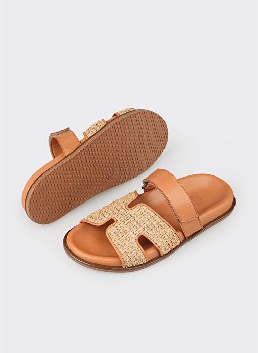 Naturel Kadın Düz Terlik - Görsel 4