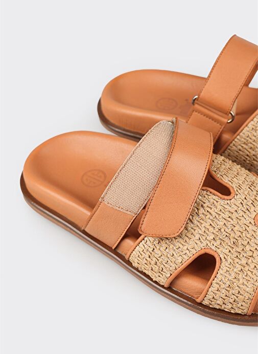 Naturel Kadın Düz Terlik - Görsel 6