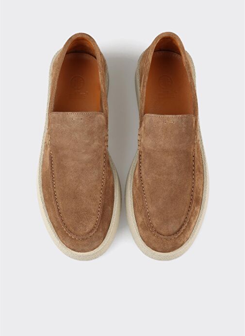 Taba Deri Erkek Günlük Ayakkabı - Görsel 5