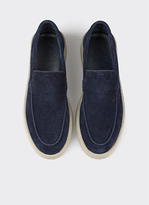 Lacivert Deri Erkek Günlük Ayakkabı - Görsel 5