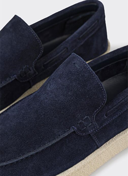 Lacivert Deri Erkek Günlük Ayakkabı - Görsel 6