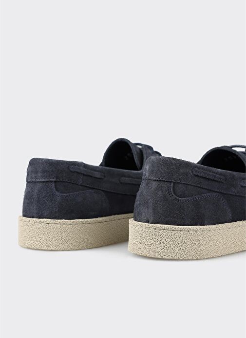 Mavi Deri Erkek Günlük Ayakkabı - Görsel 10