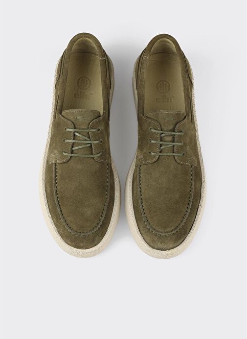 Yeşil Deri Erkek Günlük Ayakkabı - Görsel 5