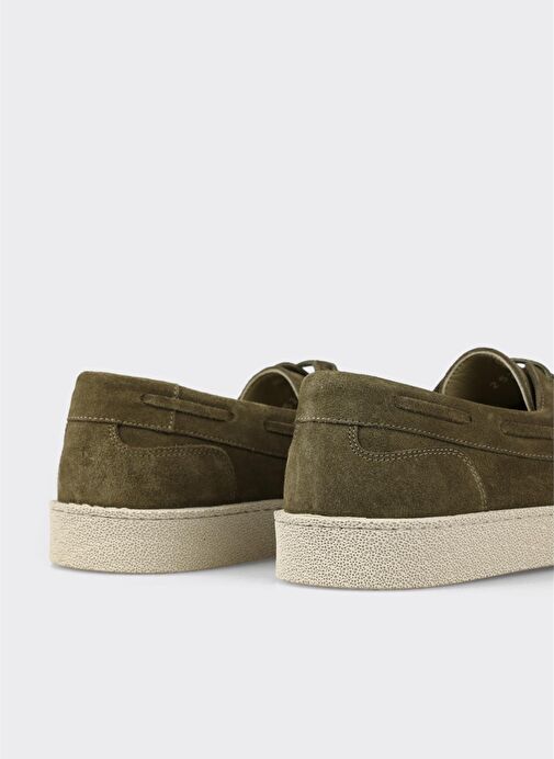 Yeşil Deri Erkek Günlük Ayakkabı - Görsel 6