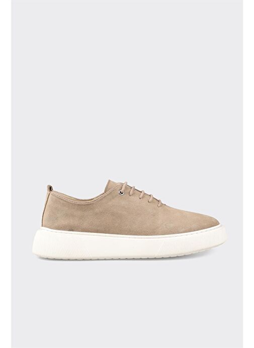 Bej Deri Erkek Günlük Ayakkabı - Görsel 2