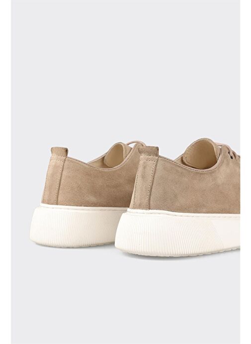 Bej Deri Erkek Günlük Ayakkabı - Görsel 6