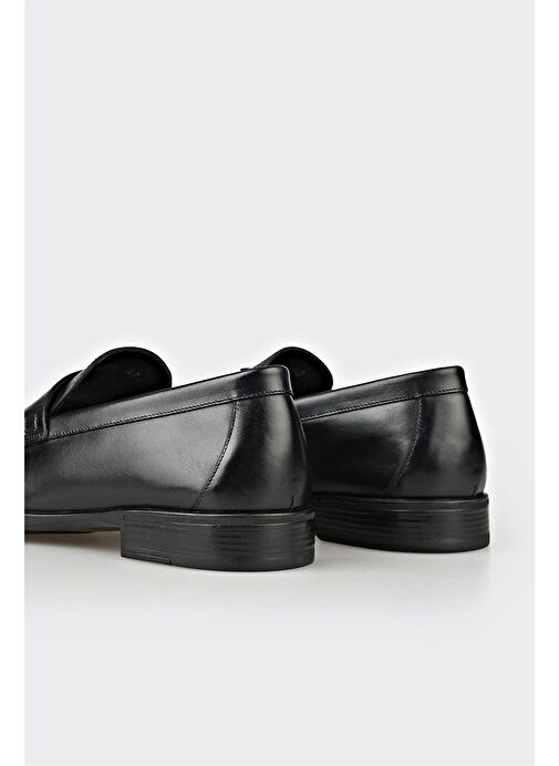 Elle Siyah Erkek Deri Klasik Ayakkabı PINTA - Görsel 6