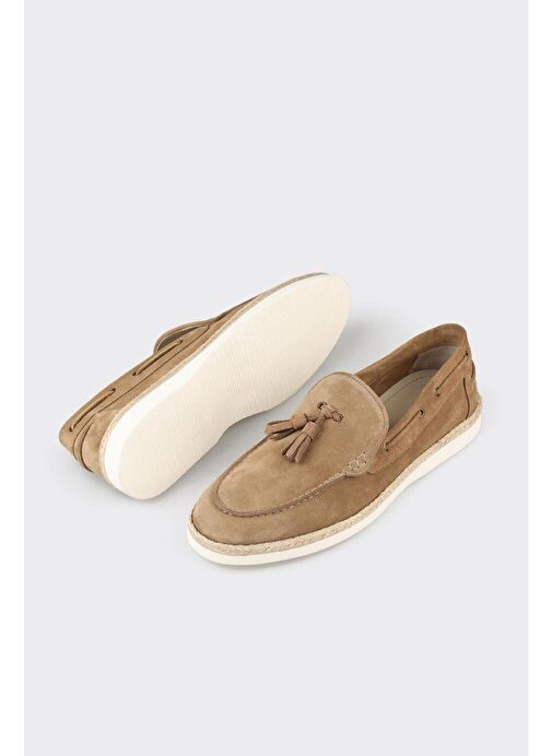 Elle Bej Erkek Süet Loafer GENOVESA - Görsel 4