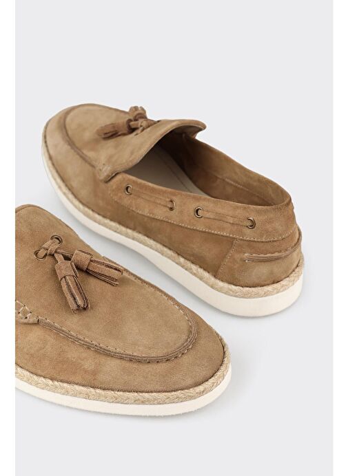 Elle Bej Erkek Süet Loafer GENOVESA - Görsel 6