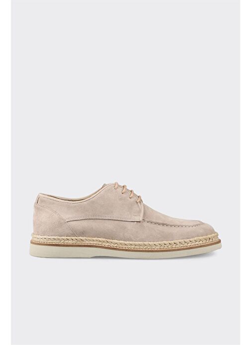 Bej Deri Erkek Günlük Ayakkabı - Görsel 2