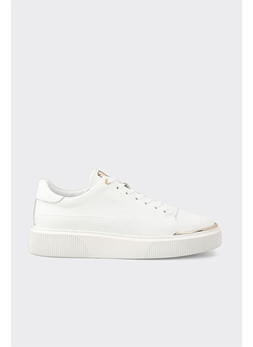 Beyaz Deri Erkek Spor Ayakkabı - Görsel 2