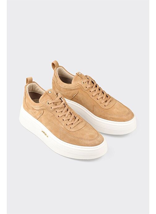Camel Deri Erkek Spor Ayakkabı - Görsel 3