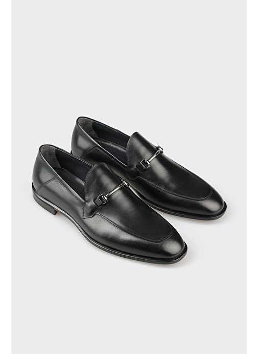 Elle Kahverengi Erkek Deri Klasik Ayakkabı HIRAKO - Görsel 3