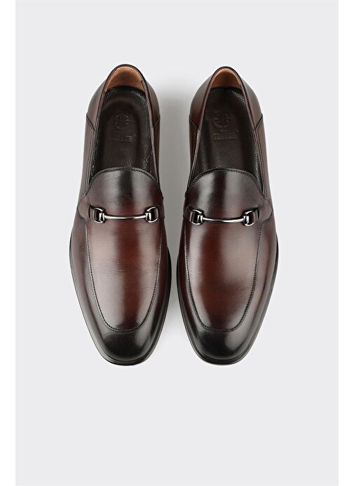 Kahve Deri Erkek Klasik Ayakkabı - Görsel 5