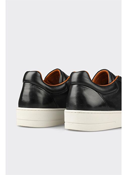 Siyah Deri Erkek Spor Ayakkabı - Görsel 6