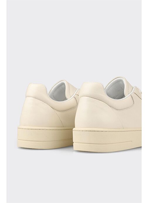 Ekru Deri Erkek Spor Ayakkabı - Görsel 6