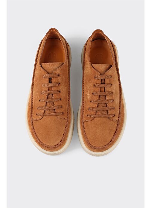 Taba Deri Erkek Günlük Ayakkabı - Görsel 5