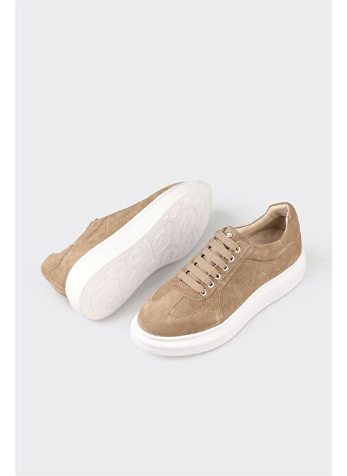 Vizon Deri Erkek Spor Ayakkabı - Görsel 4