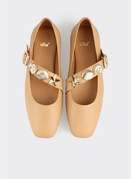 Naturel Deri Kadın Günlük Ayakkabı - Görsel 5