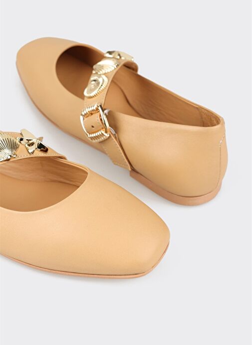 Naturel Deri Kadın Günlük Ayakkabı - Görsel 6