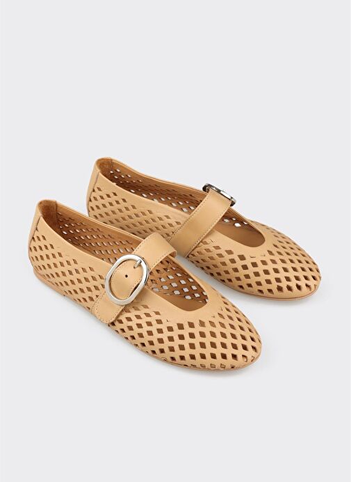 Naturel Deri Kadın Günlük Ayakkabı - Görsel 3