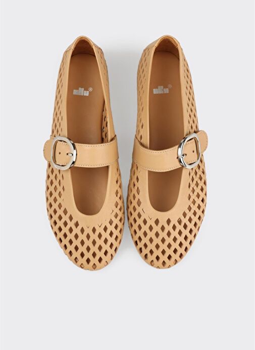 Naturel Deri Kadın Günlük Ayakkabı - Görsel 5