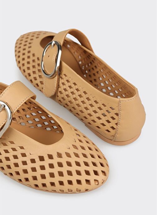 Naturel Deri Kadın Günlük Ayakkabı - Görsel 6