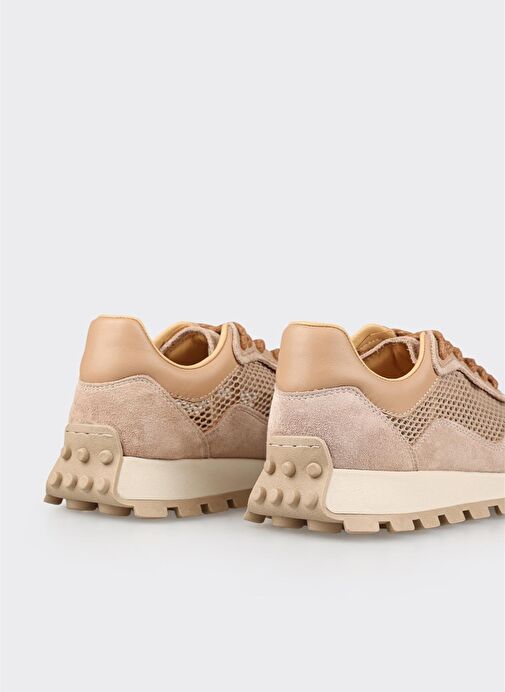 Pudra Deri Kadın Spor Ayakkabı - Görsel 6