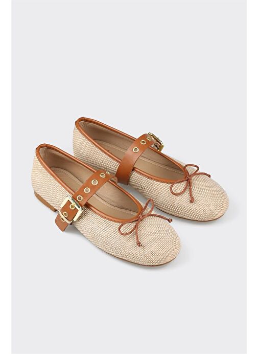 Bej Kadın Günlük Ayakkabı - Görsel 3